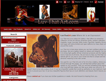 Tablet Screenshot of luvthatart.com